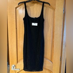 Zara Lace Black Dress, Size Small, Brand New with tags